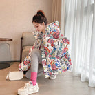 Stylish Teen Girl Bubble Graffiti Winter Jacket - True-Deals-Club