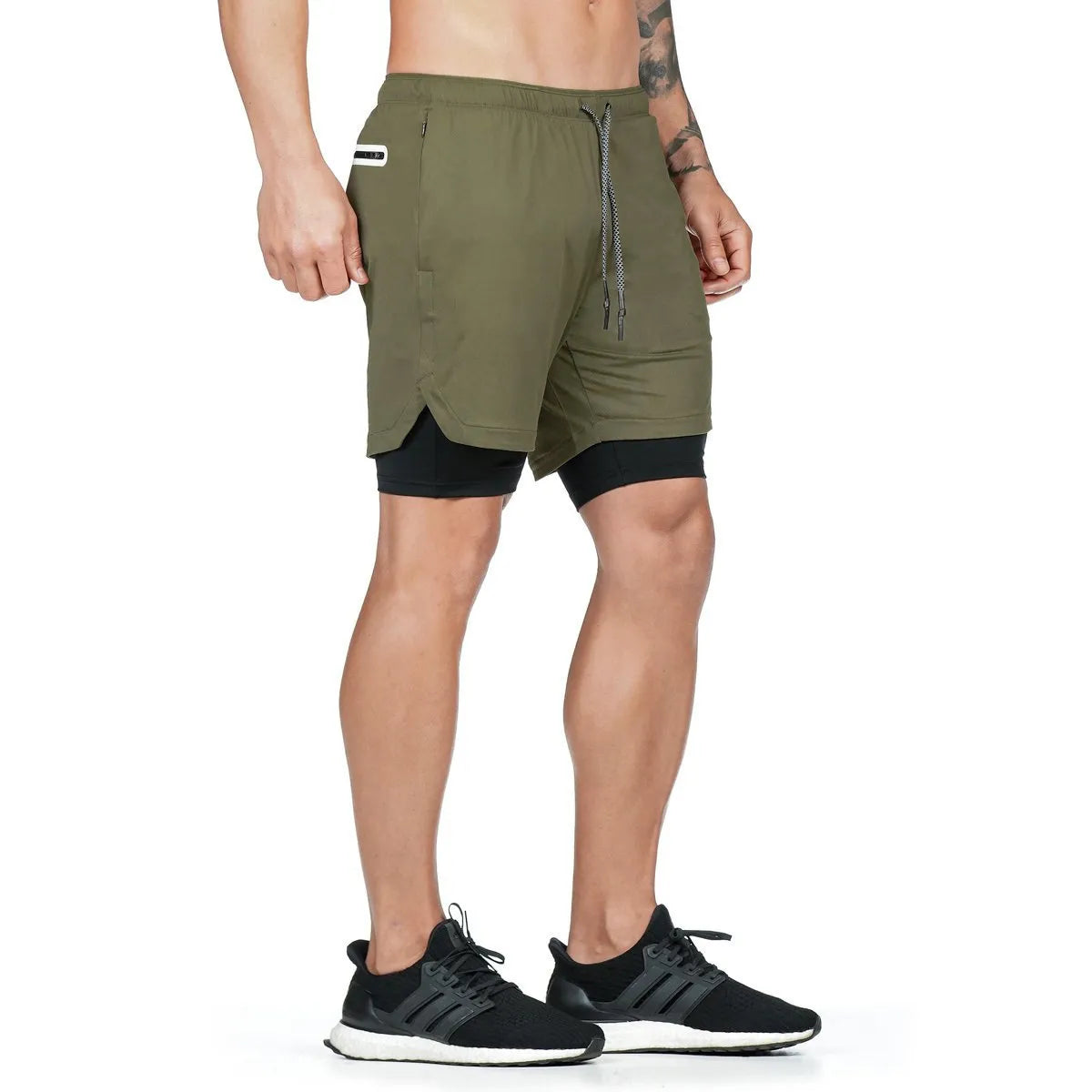 2-in-1 Running & Gym Mens Quick Dry Shorts - true-deals-club