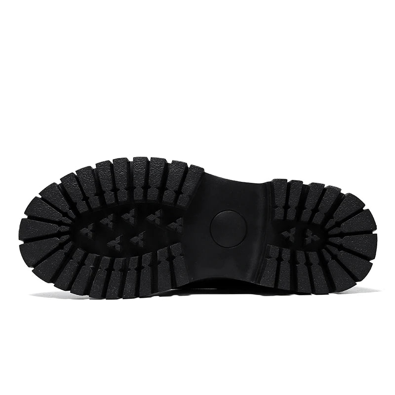 British Style Black Chelsea Boots for Men Microfiber Leather - true-deals-club