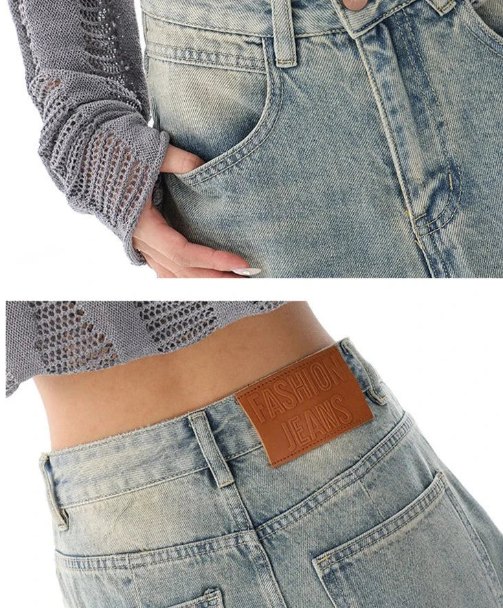 High Waisted Baggy Jeans Bliss for Women - true-deals-club