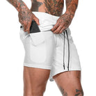 Men's 2-in-1 Double-Deck Sport Gym Shorts - true-deals-club