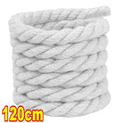 Dynamic Duo: 2PCS Thick Cotton Line Weaving Twisted Rope Shoelaces (120-160CM) - true-deals-club