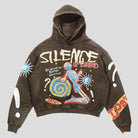 Silence Never Betrays Print Hoodie - Vintage American Y2K Hoodie - true-deals-club