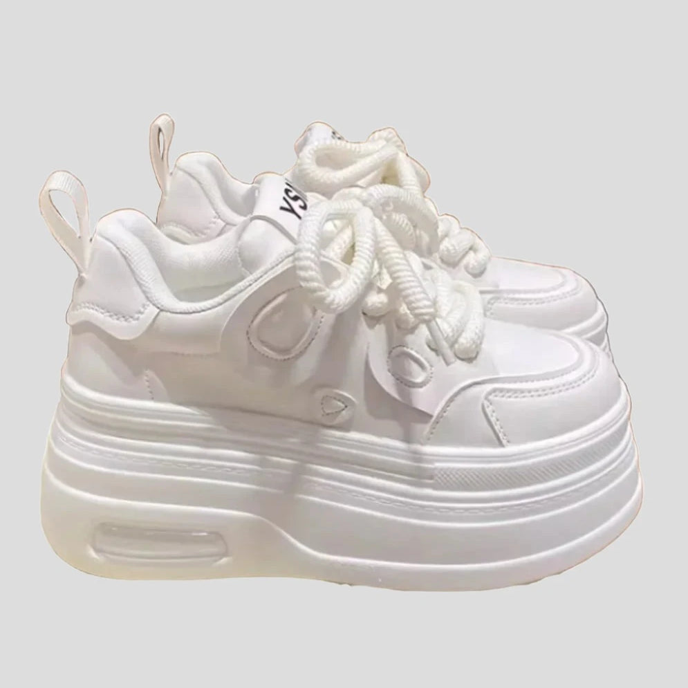 white platform sneakers - true-deals-club
