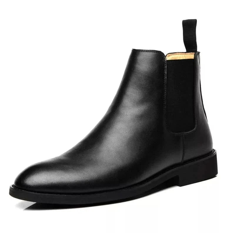 Slip-On Leather Chelsea Boots for Men - true-deals-club