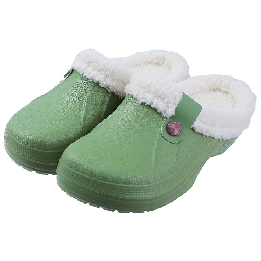 Indoor Fuzzy Warm Clogs - true-deals-club