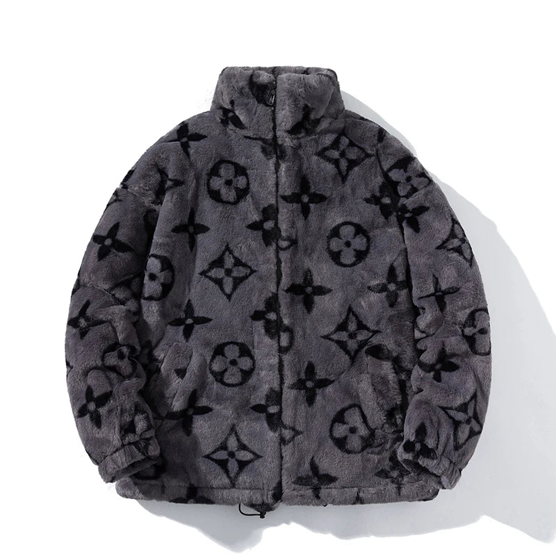 Oversized Warm Fleece Puffer Jacket - true-deals-club