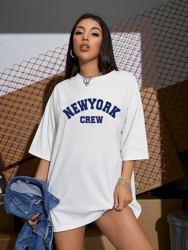 New York T Shirt Oversized - Urban Fashion Statement for Women - true-deals-club