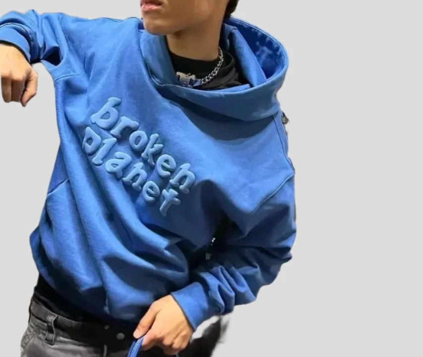 3D Letters Oversized Sweatshirt Unisex Hoodies - true-deals-club