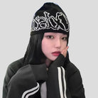 Korean Fashion Letter Knit Beanie - true-deals-club