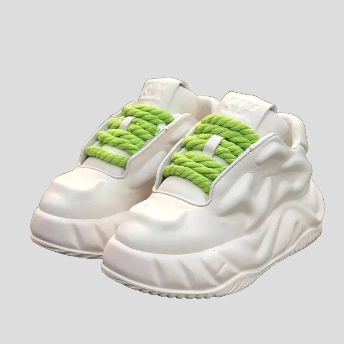 Thick Bottom Wear-Resistant Design Ultra-Light Bread Sneakers for Men - true-deals-club