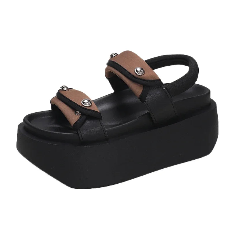 chunky block heels gladiator sandals for women - true-deals-club