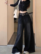 Fried Straight Wide-Leg Denim Pants: Hot Girl Baggy Jeans for Y2K Street Vintage Women - true-deals-club