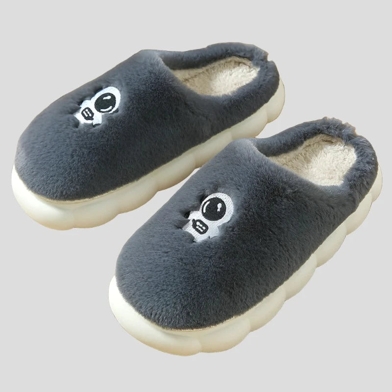 Winter Warm Cotton Slippers: Soft Indoor Non-Slip Slides for Men - true-deals-club