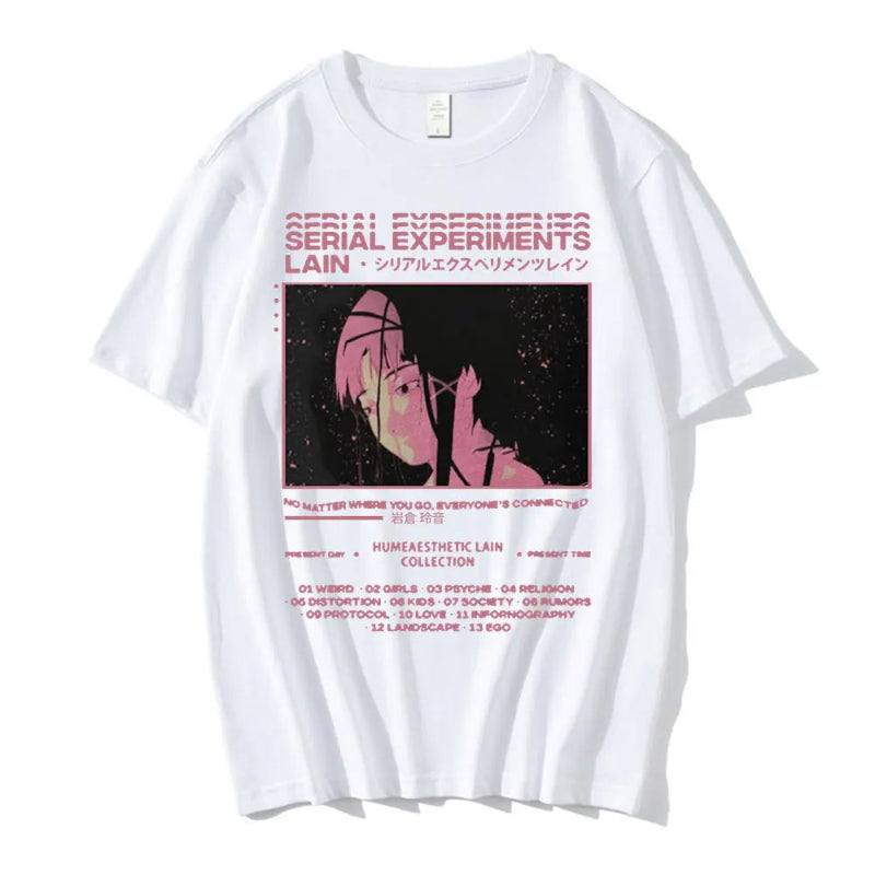 Serial Experiments Lain T Shirt Unisex Sci-Fi Manga 