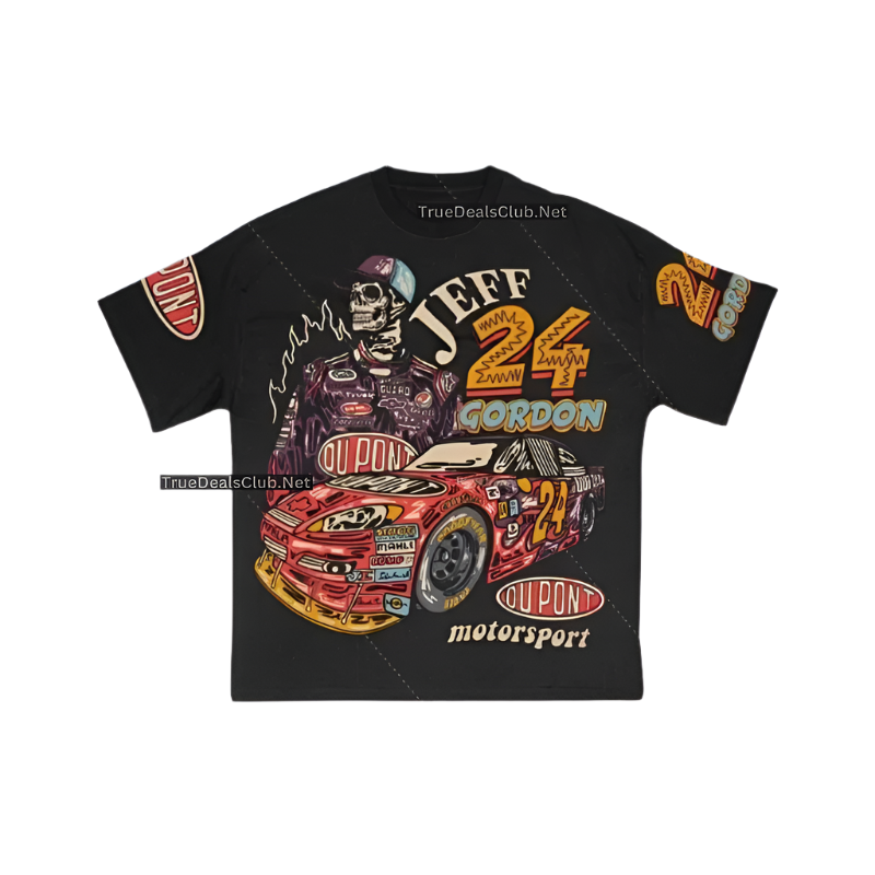 Jeff Gordon American Oversized Graphic T Shirts - true-deals-club