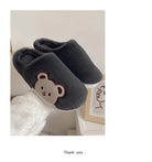 Cute Bear Fur Slipper for Women - true-deals-club