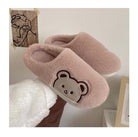 Cute Bear Fur Slipper for Women - true-deals-club