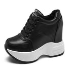 Leather High Platform Sneakers for Women - true-deals-club