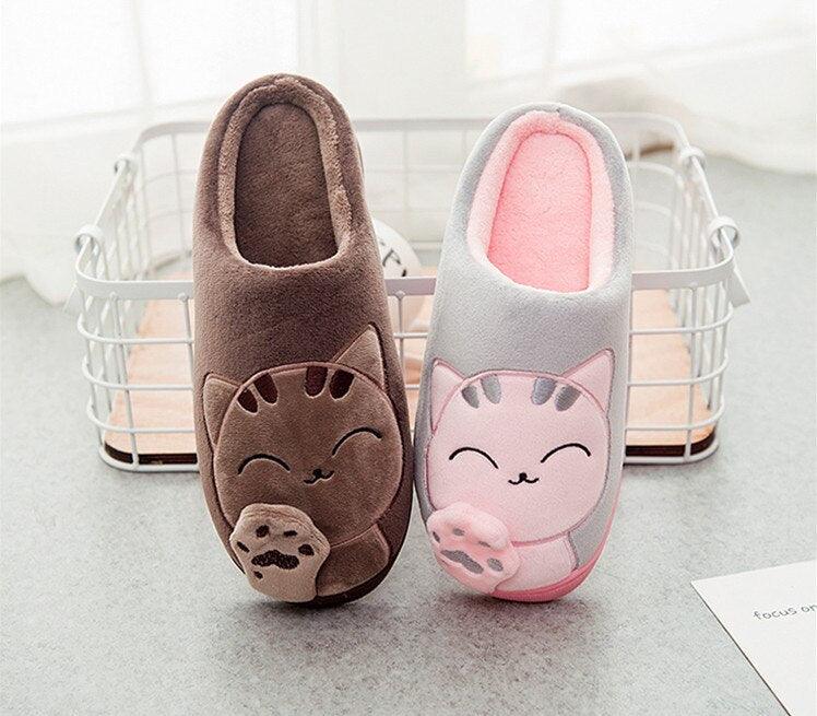 Cartoon Cat House Slippers for Women - true-deals-club