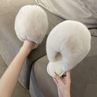 Plush Cotton Slippers for Women - true-deals-club