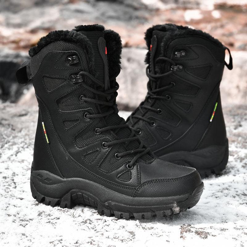 Unisex High Top Warm Plush Snow Boots - true-deals-club