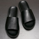 Men's Elegant Leather Slides - True-Deals-Club