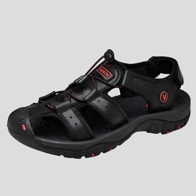 Outdoor Summer Men's Leather Sandals - true-deals-club