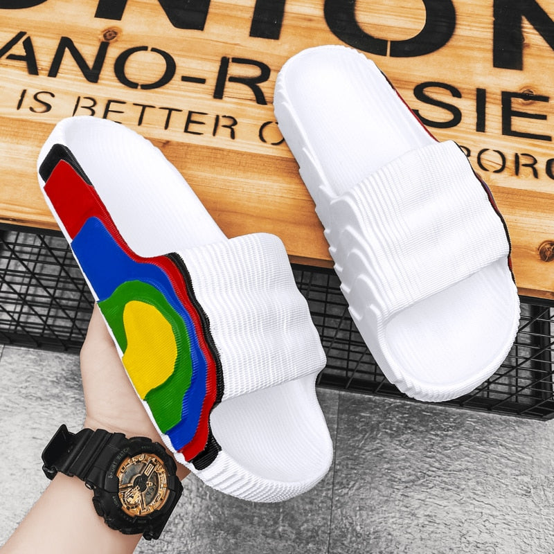 Graffiti Summer Slides for Men - true-deals-club