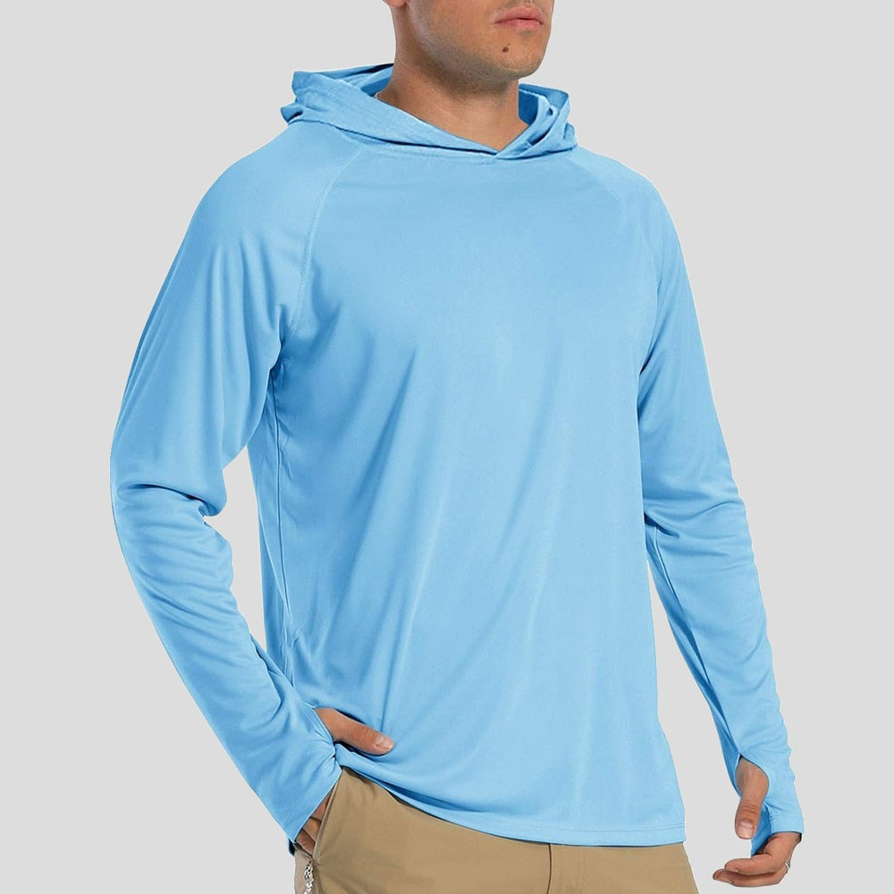 Long Sleeve Hoodie Sun Protection UV-Proof T-shirts for Men