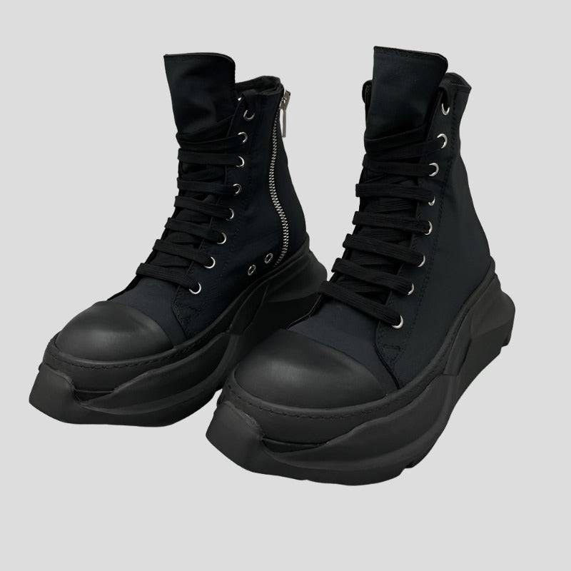 Men Fashion High Street Black Sneakers - true-deals-club