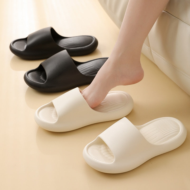 Soft Solid Shallow House Slides for Women - true-deals-club