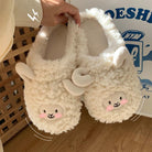 Winter Indoor Sheep Slippers for Women - true-deals-club